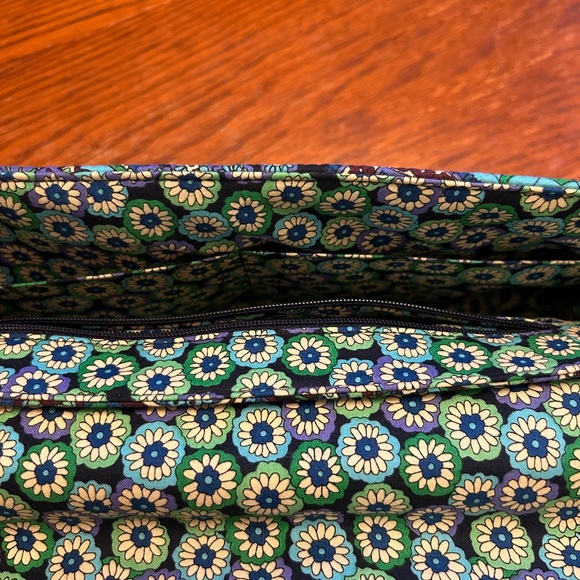 Vera Bradley Satchel Women's Purse Retired Blue Rhaposdy Print 09‎ Ex Condition - Picture 7 of 13